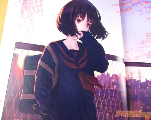 カオミン氏の描き下ろしイラスト「茜色」