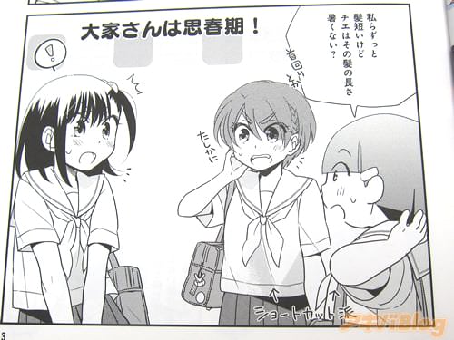 「私らずっと髪短いけど、チエはその髪の長さ、暑くない?」