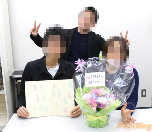 イベント終了後の控室にて。安堵感に包まれております!!