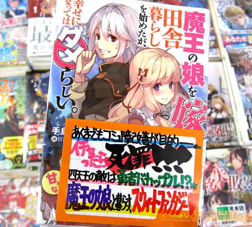 著:手島史詞、イラスト:玖条イチソ「魔王の娘を嫁に田舎暮らしを始めたが、幸せになってはダメらしい。」
