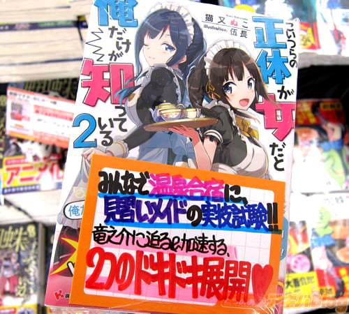 ライトノベル「こいつらの正体が女だと俺だけが知っている」2巻