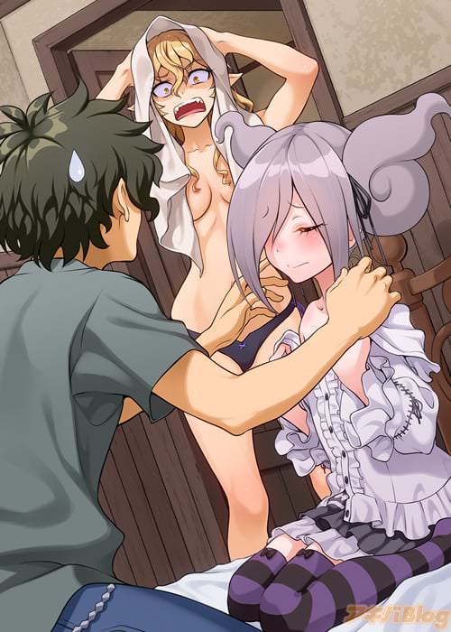 露出魔少女が服を脱いでいくのを止めようとしていたところ……