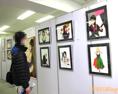 「笹森トモエ イラスト展」イラスト展示