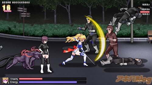 「変幻装姫シャインミラージュ 敗北へのカウントダウン」のゲーム画面