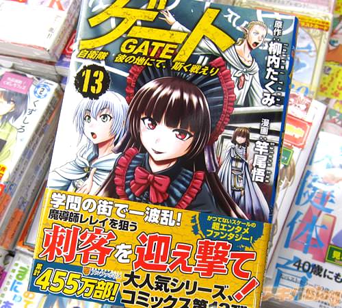 原作:柳内たくみ・漫画:竿尾悟「ゲート 自衛隊彼の地にて、斯く戦えり」13巻の表紙