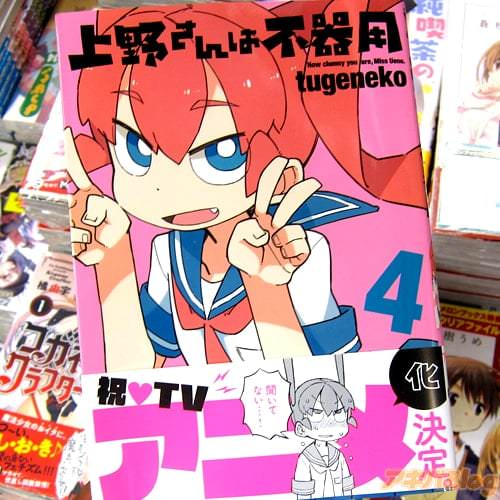 tugeneko氏のサイエンスラブコメ漫画「上野さんは不器用」4巻