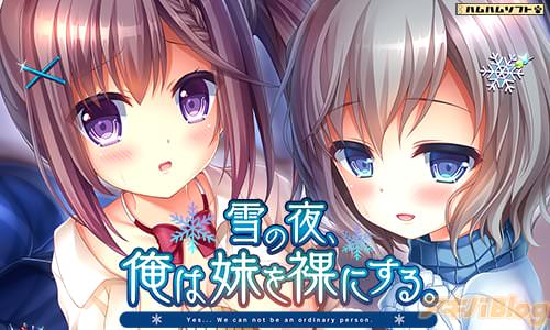 はむはむソフト最新作は冬の物語!「雪の夜、俺は妹を裸にする。」