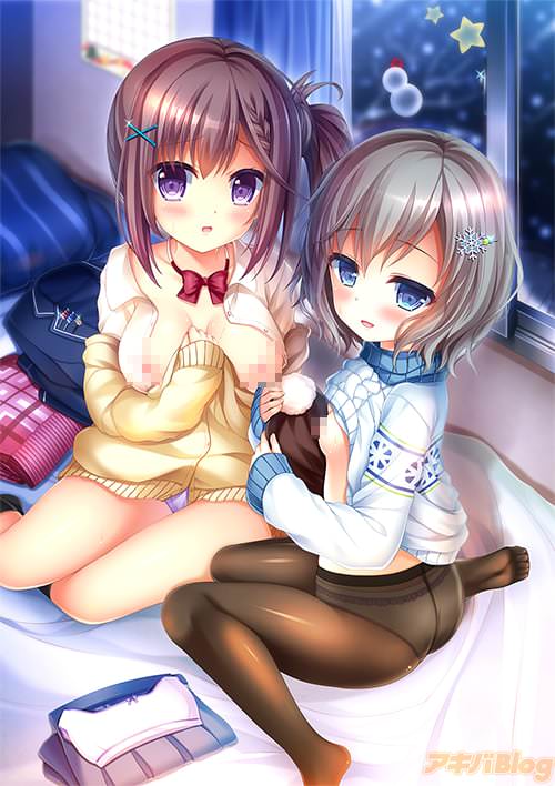 メインビジュアル絵。寒い夜に温もりを求めて…