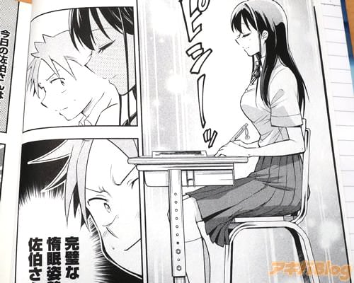 「(完璧な惰眠姿勢だよ佐伯さん!)」