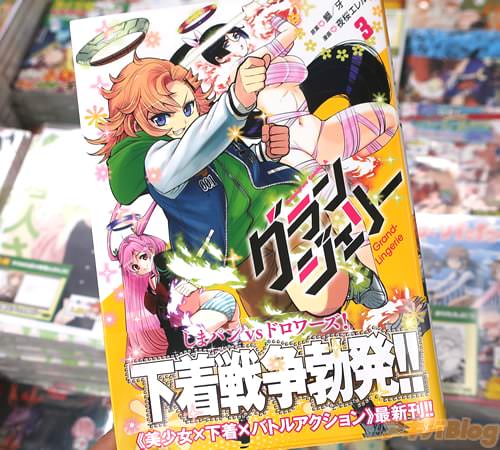 原案:鰤/牙&漫画:夜桜エレル氏の美少女×下着×バトルアクション漫画「グランジェリー」3巻