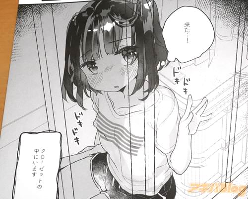 「(本日金曜日。私は今、クローゼットの中にいます)」