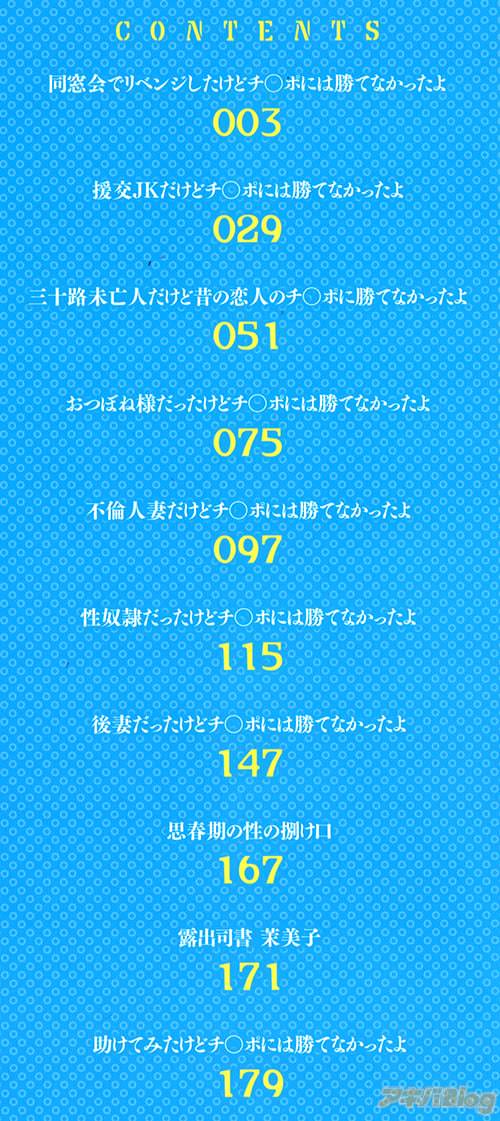 「もっとチ◯ポに勝てない女たち」の収録作
