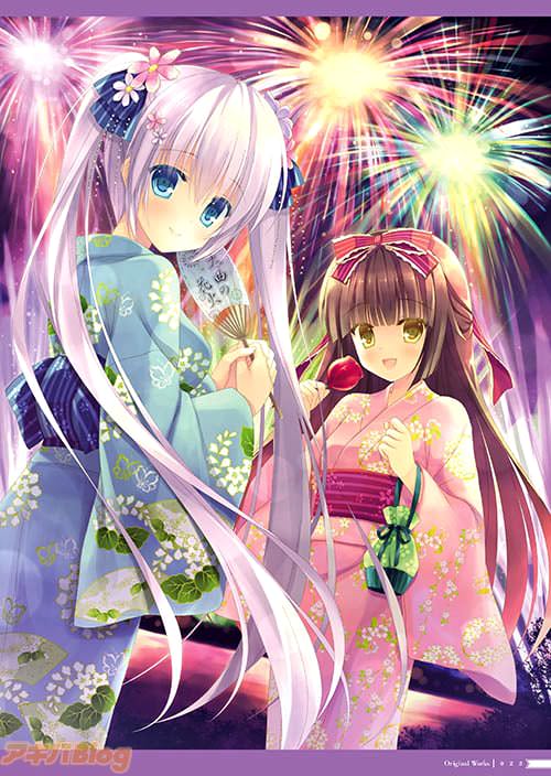 「秋田イラストクリアファイル 大曲の花火」