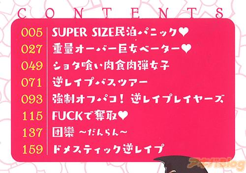 「ムッチリ逆レ」の目次 全作品メガボディ!!!